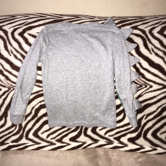 Schmoopy 5 years grey and green dinosaur 🦖 long sleeved shirt 💕 - Picture 2 of 3